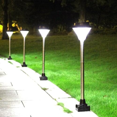 Outdoor Waterproof Garden Lamp Solar Charge Lamp LED Lawn Lamp Lawn Light Stainless Steel Pole Garden Light LED Light