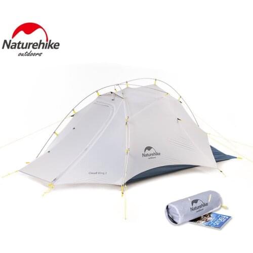 Naturehike CloudUp - Wing UltraLight 15D 1.5KG 2 Person tent for Outdoor Camping Hiking With Free Mat