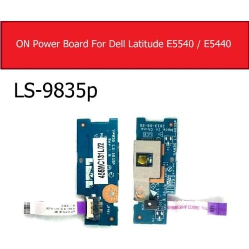 On/Off Power Board For Dell Latitude E5540 / E5440 Switch button Board with light Replacement LS-9835P VAW30 LS-9835P 09835P
