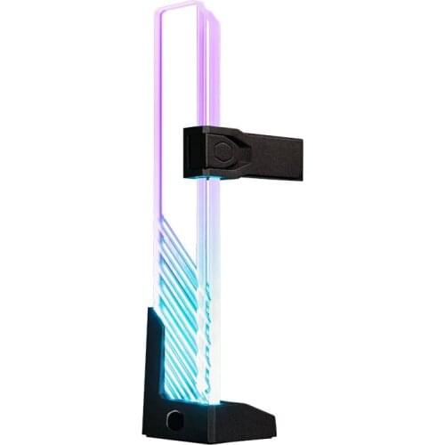 ARGB Graphics Card Support Brace Vertical Adjustable Video Card GPU Holder Bracket for Desktop PC Computer