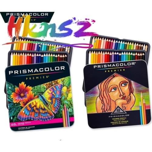 Prismacolor Premier Soft Core 48 Colored Pencil Set Prismacolour Tin