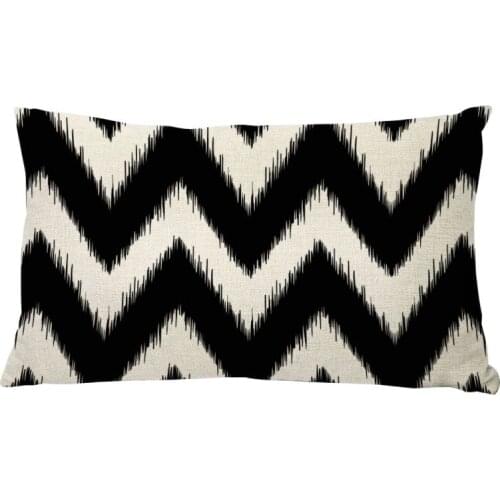 Rectangle Black Geometric Pillow Cover Colorful wave cushion cover decorative throw pillows Case sofa home pillowcase