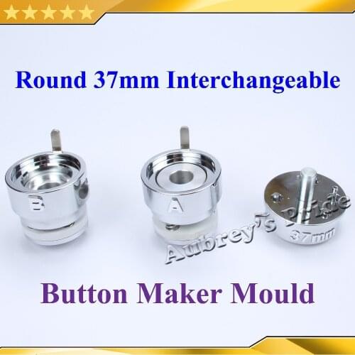 Round 1-1/2" 37mm Interchangeable Die Mould for New Pro Badge Machine Button Maker both Fit N3&N4 Button Machine