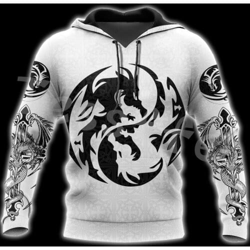 Tessffel Animal Phoenix Queen Tattoo NewFashion Streetwear 3DPrint Men/Women Harajuku Pullover Autumn Long Sleeve Zip Hoodies A4