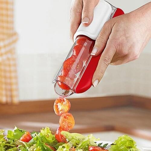 Tomato Tomato Slicer Grape Slicer Fruit and Vegetable Salad Slicer Cherry Slice Red Kitchen Gadgets