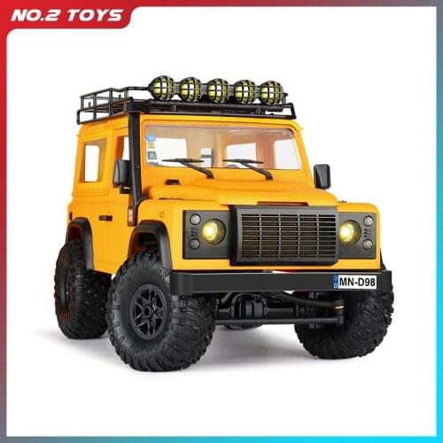 1:12 MN98 Model RC Car 2.4G 4WD Rock Crawler Climbing Car Guard Upgraded Version with Roof Light