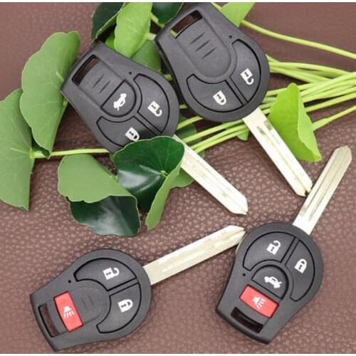 DAKATU 2 3 2+1 3+1 Buttons Remote Key Shell Case For Nissan Sylphy Cube Juke Rogue Micra Qashqai Altima Maxima Sentra Versa