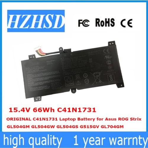 15.4V 66Wh C41N1731 Laptop Battery for Asus ROG Strix GL504GM GL504GW GL504GS G515GV GL704GM