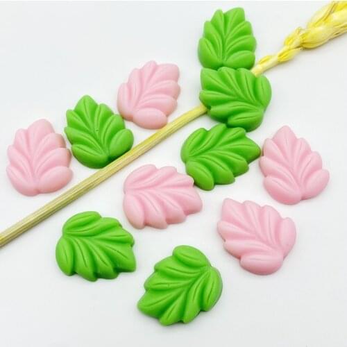 20Pcs Kawaii Cute Mixed Mini Leaves Flat Back Resin Cabochons Scrapbooking DIY Jewelry Craft Decoration Accessories G28