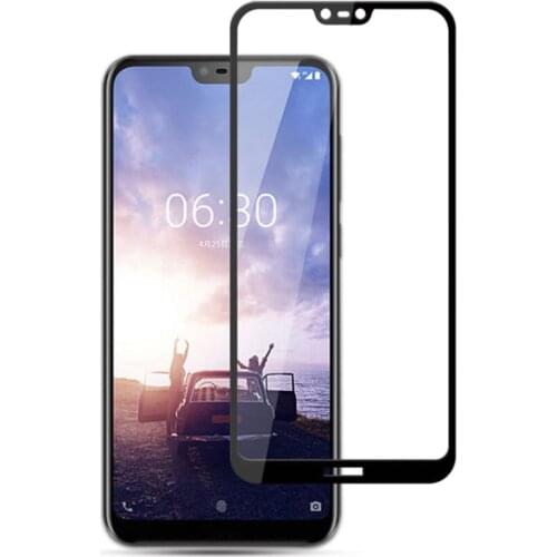 3D Tempered Glass For Nokia X6 2018 Full Cover 9H Protective film Explosion-proof Screen Protector For Nokia 6.1 Plus TA