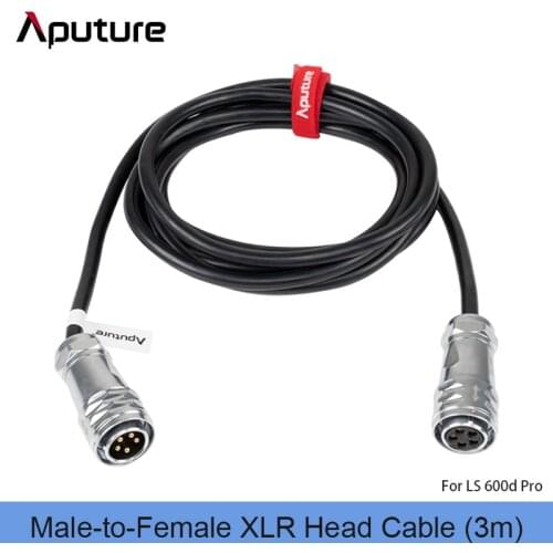 Aputure 5-Pin Male-to-Female XLR Head Cable 3m for LS 600d Pro