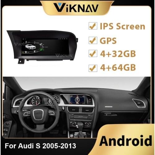 Android Car Radio player For AUDI S 2005-2013 RHD Car Head Unit Stereo Recorder DVD Multimedia Player GPS Navigation