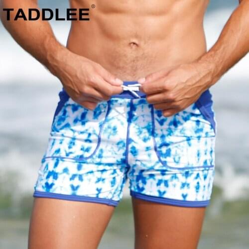 Taddlee Brand Sexy Mens Swimwear Swimsuits Swim Boxer Briefs Shorts Surf Board Trunks Swimming Bikini Man Quick Dry Square Cut