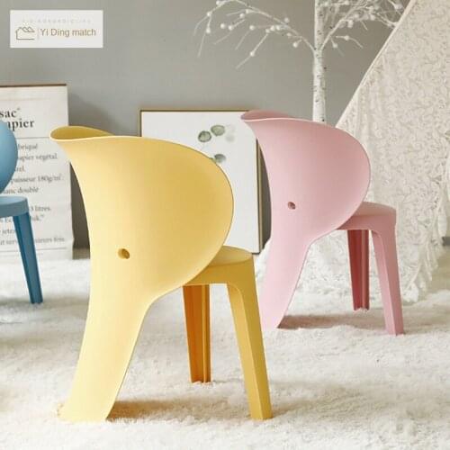 One-piece creative childrens elephant chair strong and durable household plastic cartoon chair childrens kindergarten training