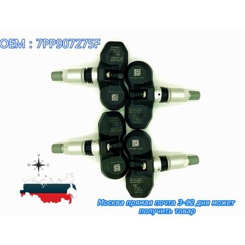New 4Pcs/lot TPMS 7PP-907-275F 7PP907275F 433MHZ Tire Pressure Monitor System Sensor For Au-di A4 A6 A8 Q7 R8 For Volkswagen