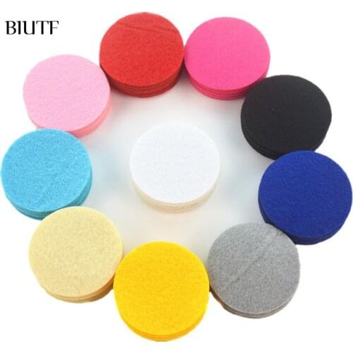 BIUTF 200 PCS 4.5CM/4CM/3.5CM Eco-friendly Round Felt Fabric Pads Accessory Patches Circle Felt Pads Fabric Flower Accessories