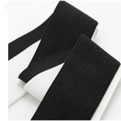 35mm width white and black nylon highest elastic bands garment trousers belt sewing accessories Supplementary material 6meters