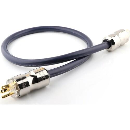 Hi End 7N Copper AC Power Cable hifi audio US version power plug cable US power cord cable with gold plated connector