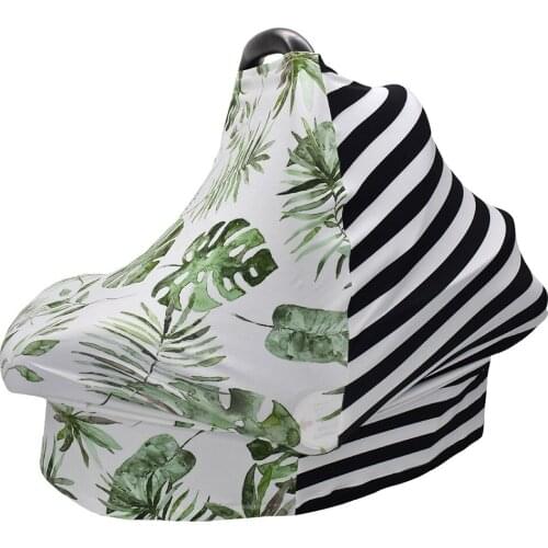 Patchwork Nursing Cover for Breastfeeding Super Soft Cotton Multi Use for Baby Car Seat Covers Canopy Shopping Cart Cover Scarf