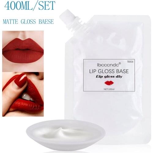 400ML Matte Lip Gloss Base Non-Stick DIY Lipstick Material Gel for DIY Lipgloss Base Bulk Wholesale Handmade Makeups Comestics