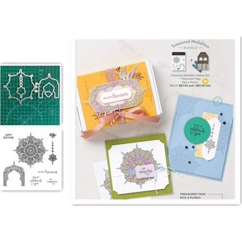 MEDALLION Metal Cutting Dies And Stamps Stencils For DIY Scrapbooking Die Cuts Paper Craft Dies For Card Making 2021 New Stamps