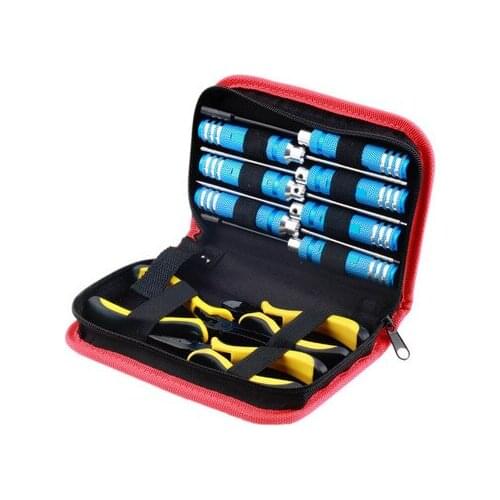 TZYDCP Model Tool Hexagon Socket / Slotted / Cross Screwdriver / Pliers / Sleeve 10-piece Tool Kit