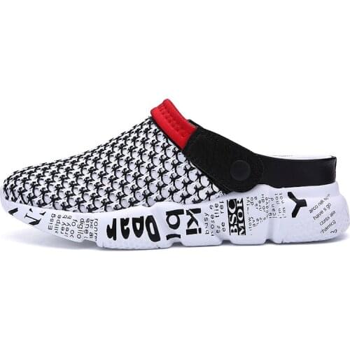 Size 39-46 Summer Mesh Shoes Men Sandals Beach Slippers Clogs Male Sneaker Clogs Man Zuecos Sandalias Zapatos Hombre A-032