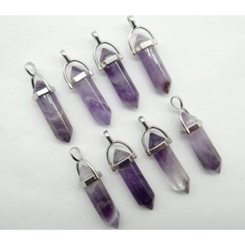 Natural stone Turquoises Quartz crystal lapis tiger eye Opal charm Pendants for diy Jewelry making necklaces Accessories30pcs