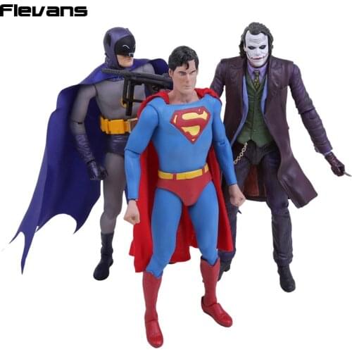 NECA Bruce Wayne Clark Kent The Joker PVC Action Figure Collectible Toy 7" 18cm