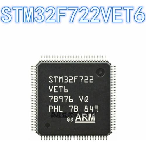 1PCS 100% new original authentic STM32F722VET6 QFP-100 32F722VET6 QFP100 32-bit microcontroller chip