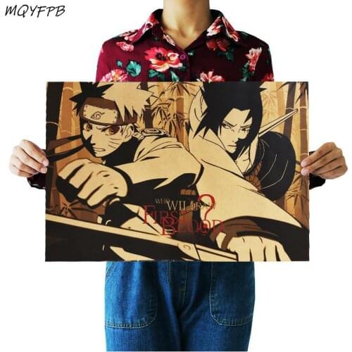 Anime Kraft Paper Poster Home Room Decoration Painting Core 50.5x35cm