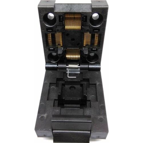 QFP64 TQFP64 LQFP64 Clamshell Structure Programming Socket FPQ-64-0.5-06 Test Socket Flash Adapter Connector Conversion Block