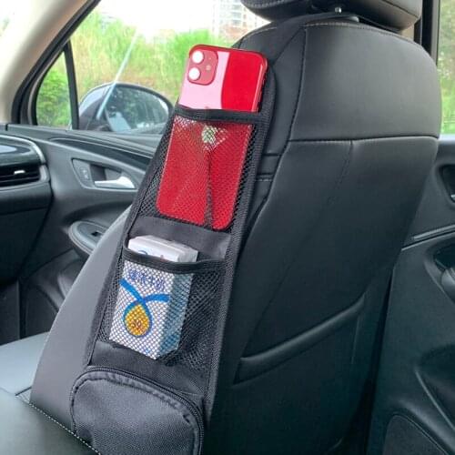 Car Seat Storage Bag Seat back Side Hanging Bag Mesh Organizer Net Pocket For Universal Multifunction Auto Interior Accessories