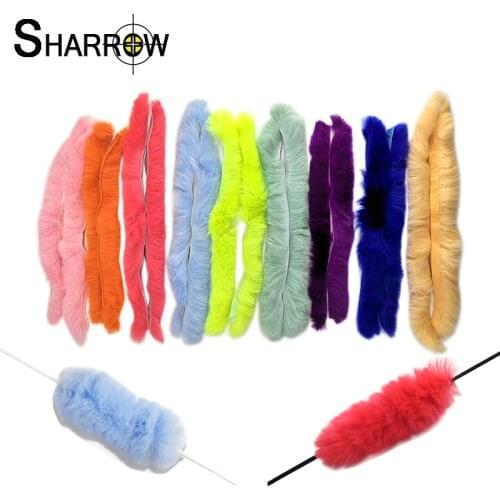 2pcs Archery Bow Stabilizer Bowstring Damping Rabbit Hair Shock Absorption and Noise Reduction Shooting Hunting Accessories
