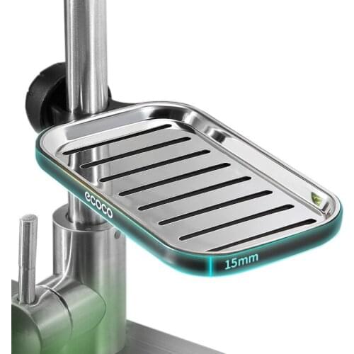 Stainless Steel Faucet Rack Kitchen Supplies Sink Storage Rack Clip-on Dishwashing Sink Rag Drain Basket