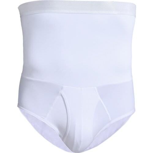 Men Body Shaper Waist Trainer Slimming Shorts High Waist Shapewear Modeling Panties Boxer Briefs Stretch Underwear