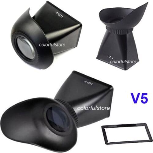 V5 LCD Magnification Magnifier LCD-V5 2.8x Viewfinder Extender Eye Cup Eyecup Hood Holder 3" for Nikon 1 Series Digital Camera