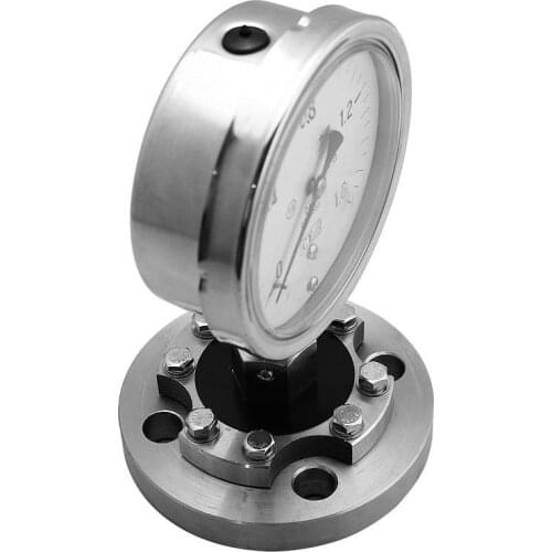 1 1/2' Flange Connection Diaphragm Pressure Gauge 0.6 1.6 2.5 MPa High Stability
