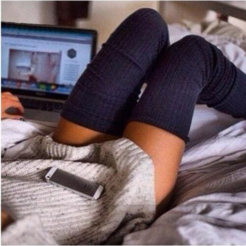 1pair Womens Stockings Sexy Warm Thigh High Over The Knee Winter Stockings Sexy Long Cotton Stockings for Girls Female Medias