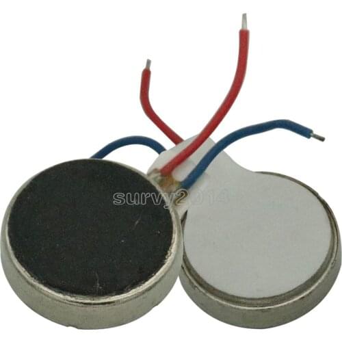 2PCS DC 3V 10*2.7mm Pager Phone Coin Flat Vibrating Vibration Micro Mini Motor
