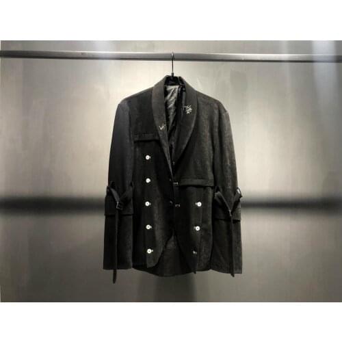 2020 slit deconstructed suit swallow collar suit jacket fashion design hand-embroidered men and women lovers