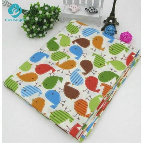 50cm*160cm/piece New Cartoon Bird Printed Baby Bedding Textile,Home Textile,100% Cotton Sewing Upholstery Fabric Material