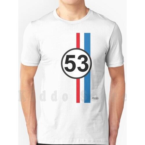53 Race Design T Shirt Diy Big Size 100% Cotton Herbie Love Bug Beetle 1200 1300