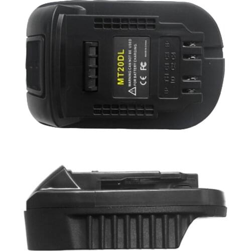 Mt20Dl Battery Adapter for Makita 18V Bl1830 Bl1860 Bl1815 Li-Ion Battery for Dewalt 18V 20V Dcb200 Li-Ion Battery