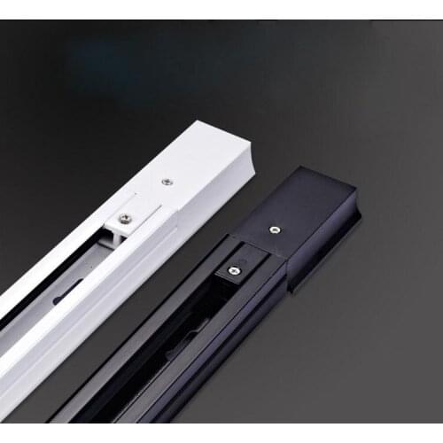 Free Shipping LED track light accessories 2 wires aluminum linear decorative track light rail 20pcs/lot