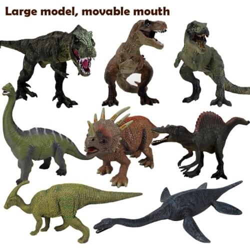 Large Jurassic Dinosaur Set Tyrannosaurus Rex Simulation Animal Model Triceratops Toy Childrens Toy Boy Gift