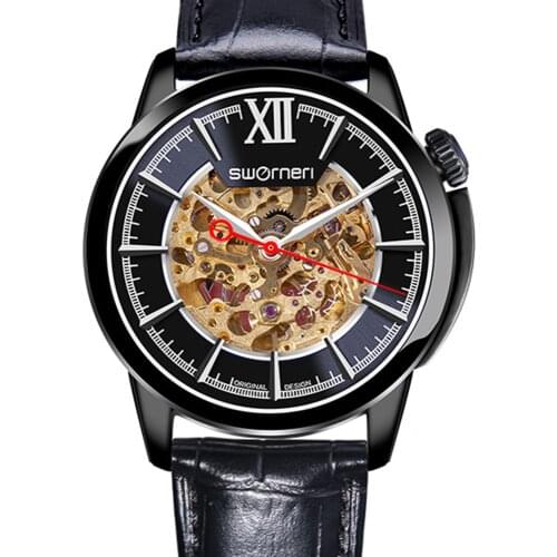 Skeleton Watch Men Sports Automatic Mechanical Watches Miyota Movt Top Luxury Brand 41mm Stainless Steel Waterproof Wristwatches