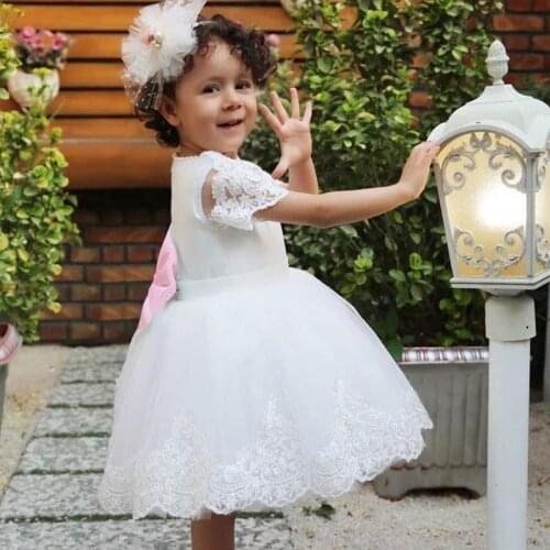 Summer children clothing girl floral princess Party dress kids Lace birthday Wedding Teenage dress Tutu 3-14 Y baby girl clothes