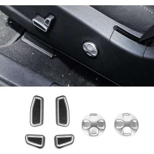 For Dodge Charger 2015 Up Car Electrical Seat Adjust Button Switch Decoration Cover Cap Trim New ABS Car Accessories Styling