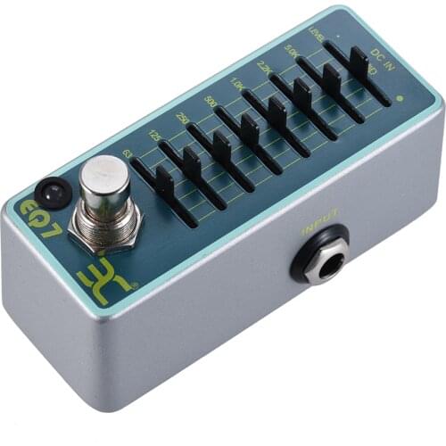 ENO EX EQ7 Equalizer Guitar Effect Pedal Equalizer EQ7 Analog 7-Band EQ True Bypass F/S Body True Bypass Guitar Accessories
